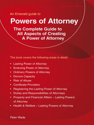 cover image of Powers of Attorney